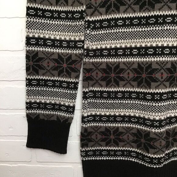 JULES & James wool blend fair isle chunky dress tunic sweater small - Picture 5 of 14